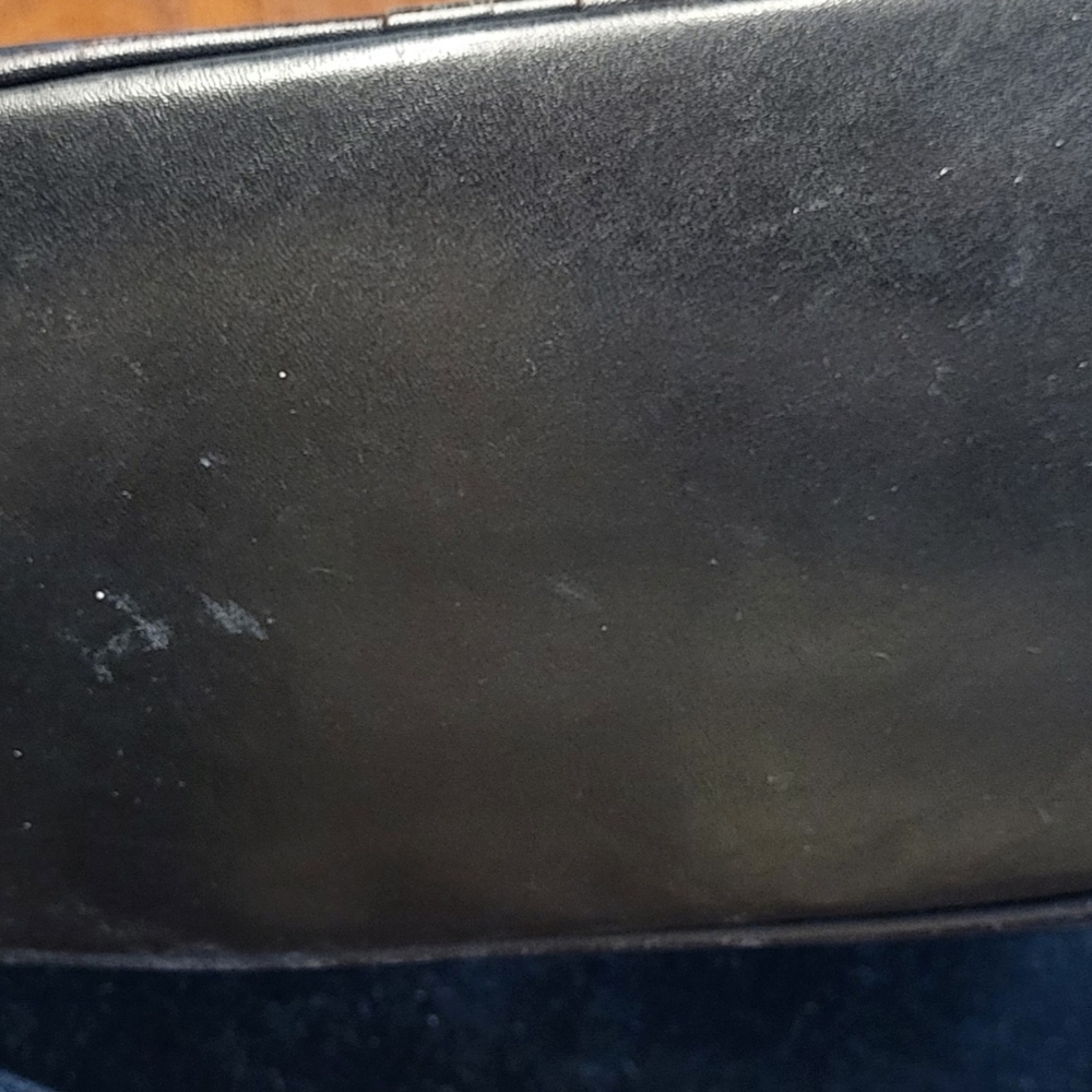 Vintage COACH FLETCHER Crossbody Black Leather Saddle Bag Shoulder Purse 4150 - Picture 12 of 16
